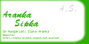 aranka sipka business card